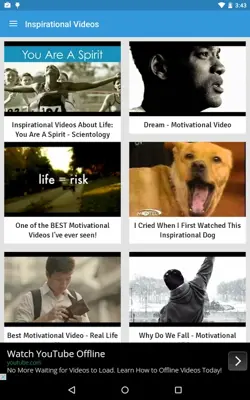 Inspirational Videos android App screenshot 1